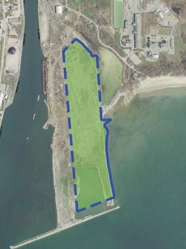 hopa lands graphic showing east side of welland canal in port