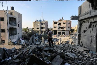 bombed Gaza